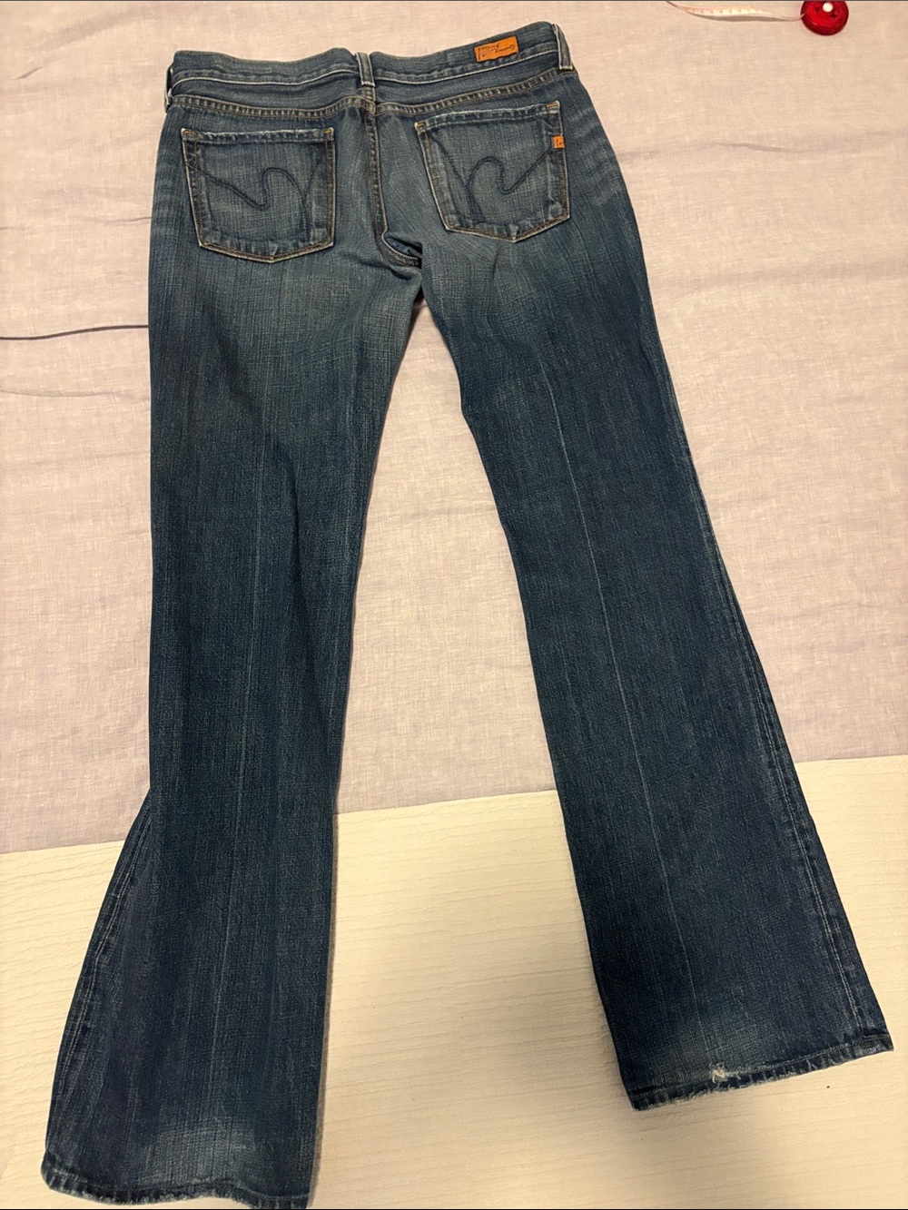 Citizens Of Humanity Kelly Medium Blue low waisted Bootcut Jeans - Picture 2 of 8